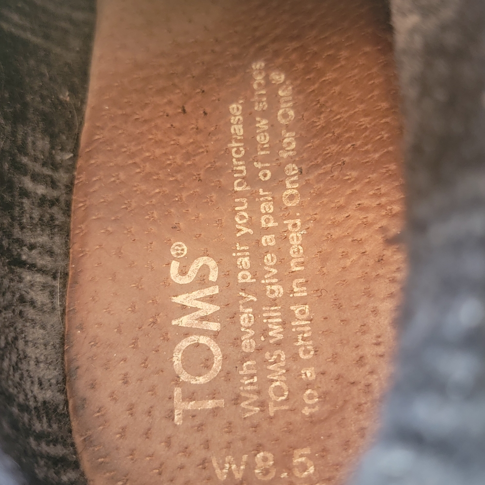 Toms Womens Taupe Suede Lace-Up Wedge Booties - Picture 6 of 11